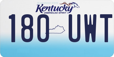 KY license plate 180UWT