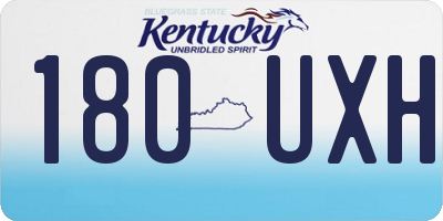 KY license plate 180UXH