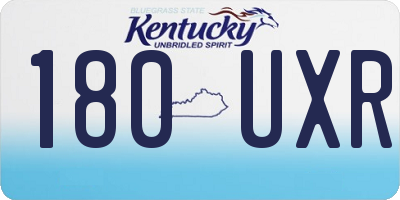 KY license plate 180UXR