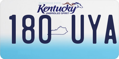 KY license plate 180UYA