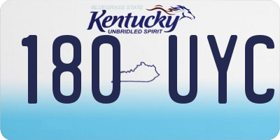 KY license plate 180UYC