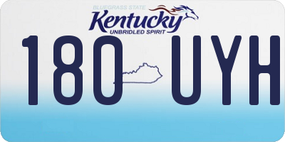 KY license plate 180UYH