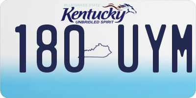 KY license plate 180UYM