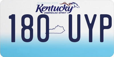 KY license plate 180UYP