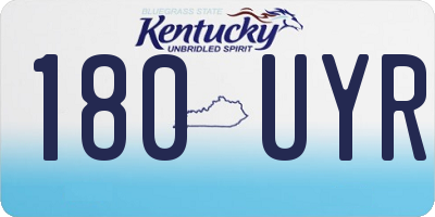 KY license plate 180UYR
