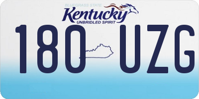 KY license plate 180UZG