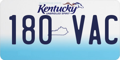 KY license plate 180VAC