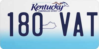 KY license plate 180VAT