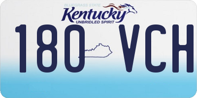 KY license plate 180VCH