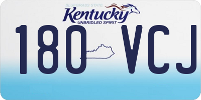 KY license plate 180VCJ
