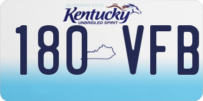 KY license plate 180VFB