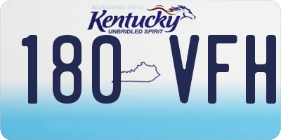 KY license plate 180VFH