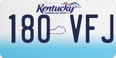 KY license plate 180VFJ