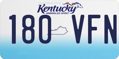 KY license plate 180VFN