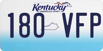 KY license plate 180VFP