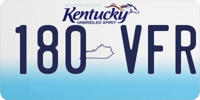 KY license plate 180VFR