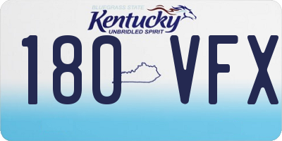 KY license plate 180VFX