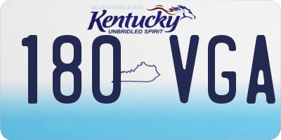 KY license plate 180VGA