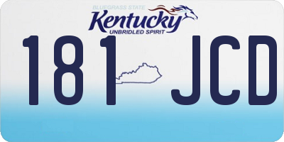 KY license plate 181JCD