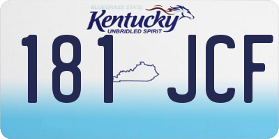 KY license plate 181JCF