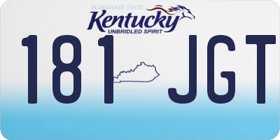 KY license plate 181JGT