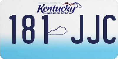 KY license plate 181JJC