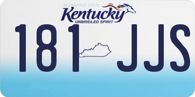 KY license plate 181JJS