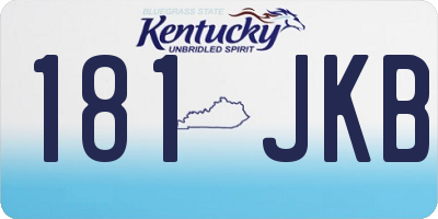 KY license plate 181JKB