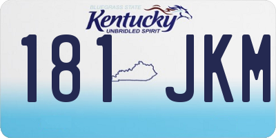 KY license plate 181JKM