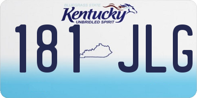 KY license plate 181JLG