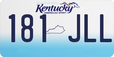 KY license plate 181JLL