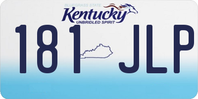 KY license plate 181JLP