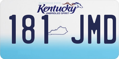 KY license plate 181JMD