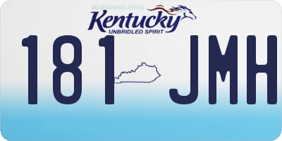 KY license plate 181JMH