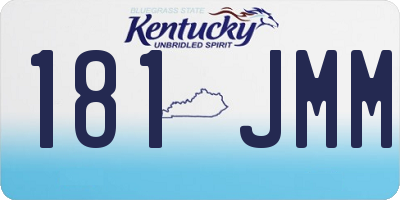 KY license plate 181JMM