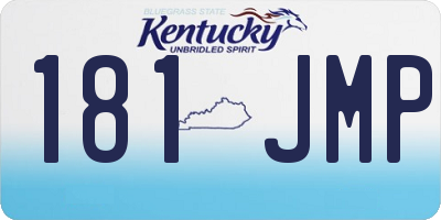KY license plate 181JMP