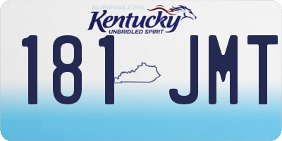 KY license plate 181JMT