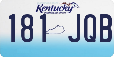 KY license plate 181JQB