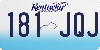 KY license plate 181JQJ