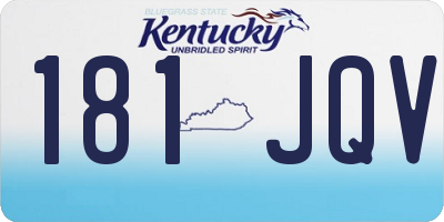 KY license plate 181JQV