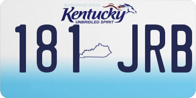 KY license plate 181JRB