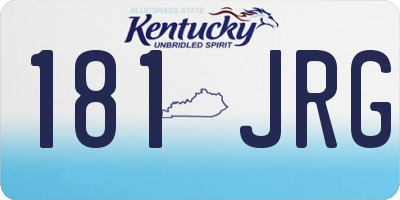 KY license plate 181JRG
