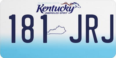 KY license plate 181JRJ