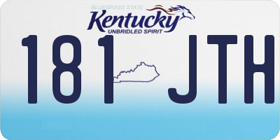 KY license plate 181JTH