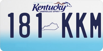 KY license plate 181KKM