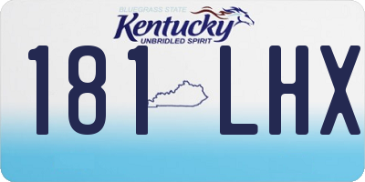KY license plate 181LHX