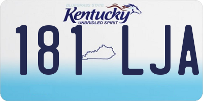 KY license plate 181LJA