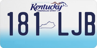 KY license plate 181LJB