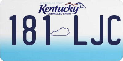 KY license plate 181LJC