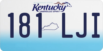 KY license plate 181LJI